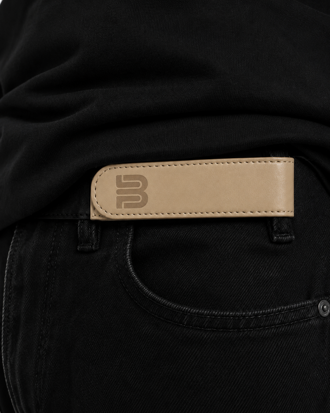 Beige No-Buckle Belt - 2 pieces