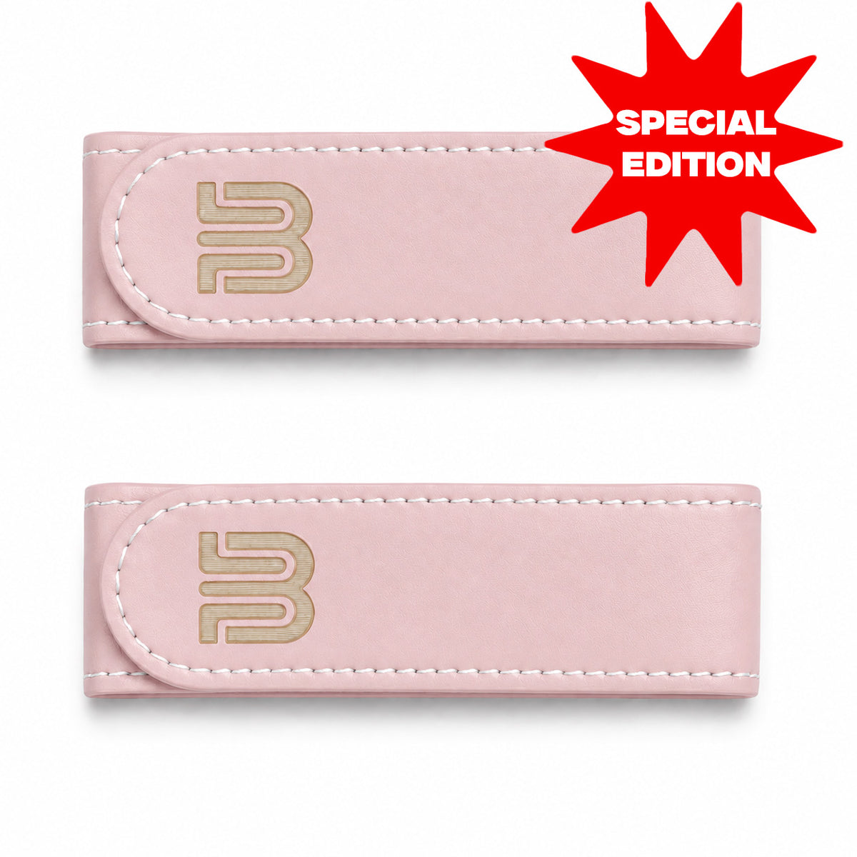 Pink No-Buckle Belt - 2 pieces