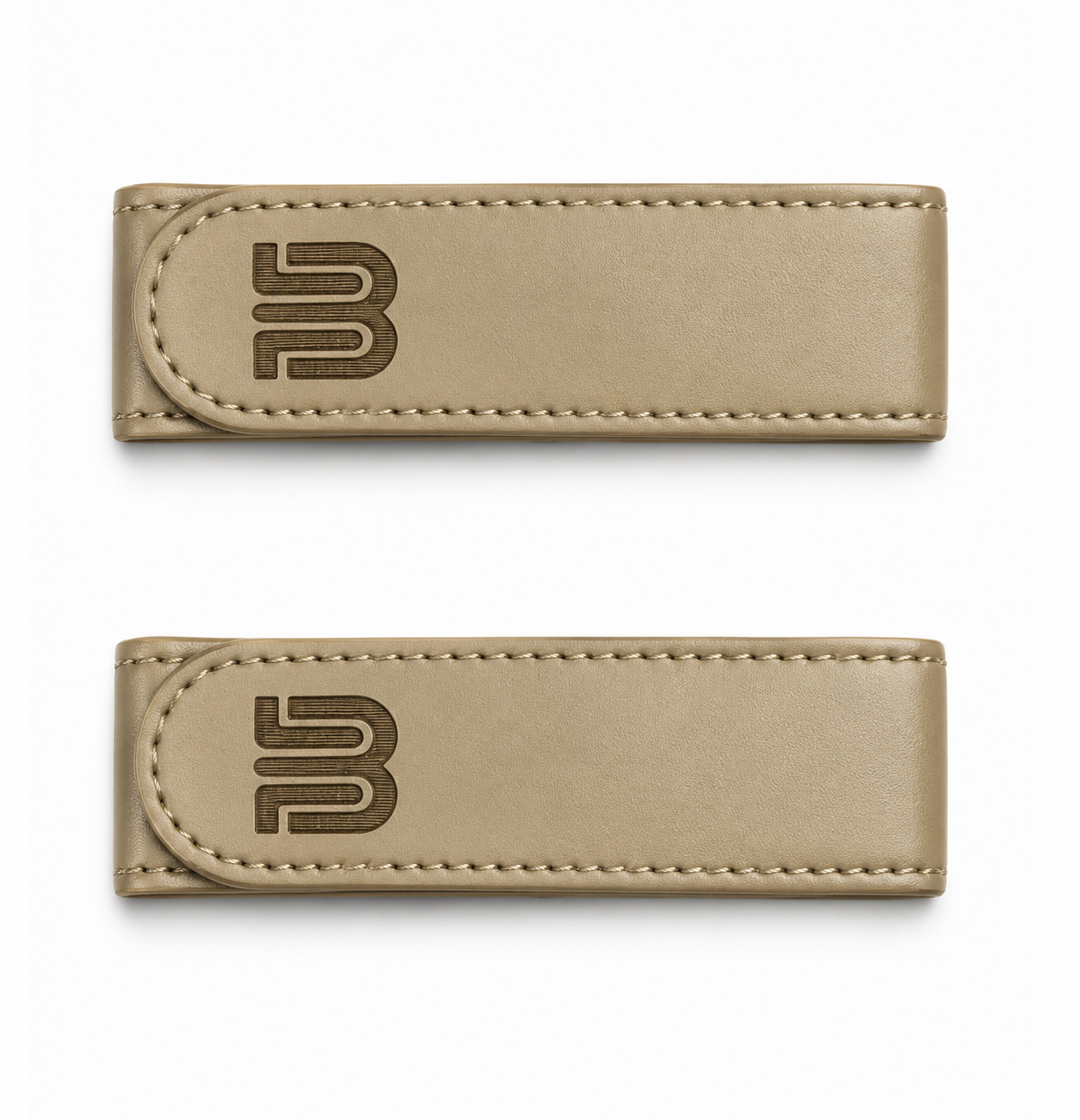 Beige No-Buckle Belt - 2 pieces