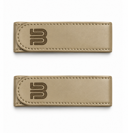 Beige No-Buckle Belt - 2 pieces