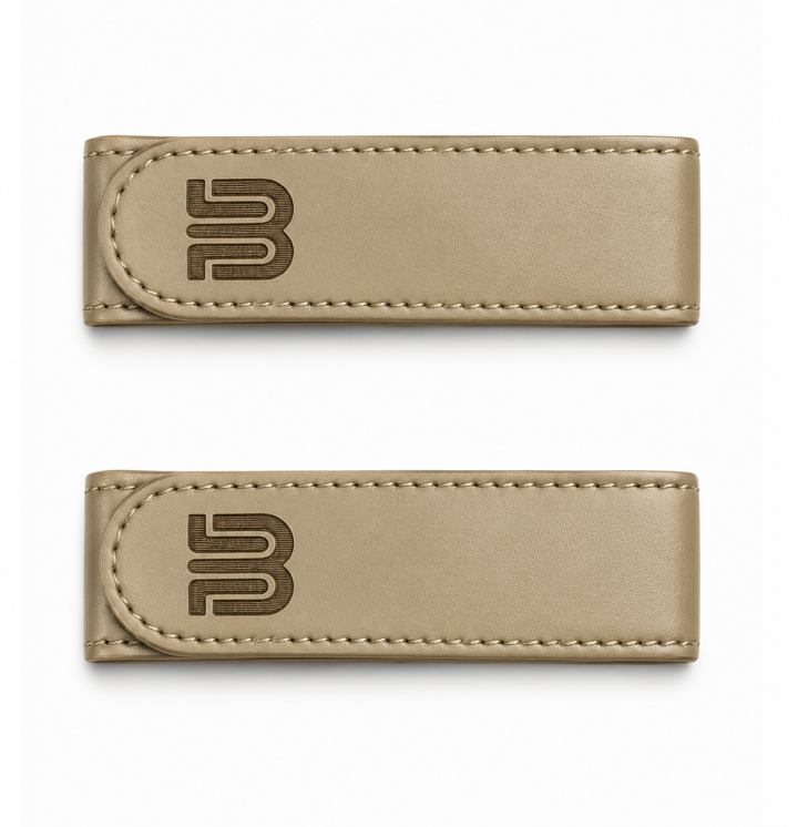 Beige No-Buckle Belt - 2 pieces