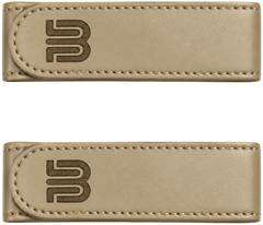 1x Beige No-Buckle Belt (2 Pieces)