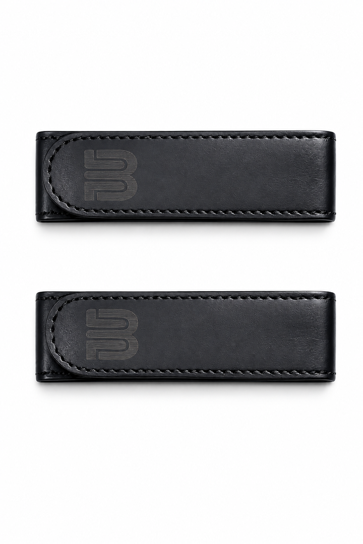 Black No-Buckle Belt - 2 pieces
